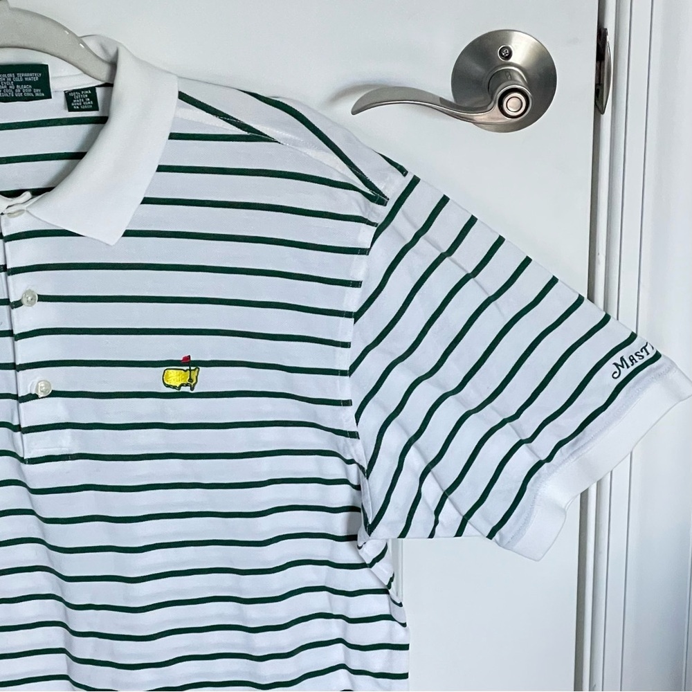 Masters Collection striped Polo white 47579